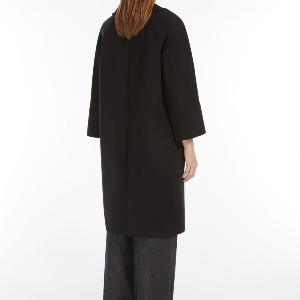 Max Mara Double-breasted jersey coat in navy - with box - Picture 11 of 13
